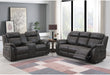 U8517 GREY RECLINING SOFA/CONSOLE RECLINING LOVESEAT - Golden Home Furniture (Columbus, OH) - Multi Location