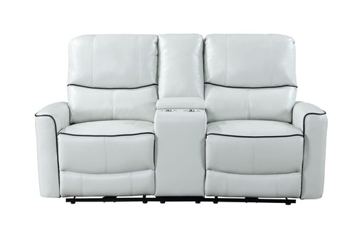 U1790 LIGHT GREY POWER CONSOLE RECLINING LOVESEAT - Golden Home Furniture (Columbus, OH) - Multi Location