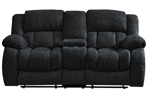 U250 EBONY CONSOLE RECLINING LOVESEAT - Golden Home Furniture (Columbus, OH) - Multi Location