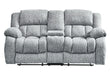 U250 GREY CONSOLE RECLINING LOVESEAT - Golden Home Furniture (Columbus, OH) - Multi Location