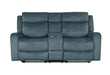 U6024 DARK GREY 9 CONSOLE RECLINING LOVESEAT - Golden Home Furniture (Columbus, OH) - Multi Location