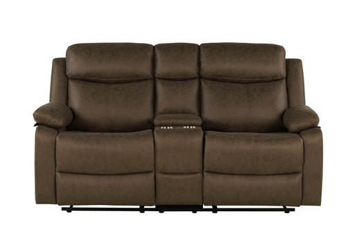 U6026 DARK BROWN 5 CONSOLE REC LS - Golden Home Furniture (Columbus, OH) - Multi Location