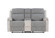 U6027 GREY/LT GREY CONSOLE RECLINING LOVESEAT - Golden Home Furniture (Columbus, OH) - Multi Location