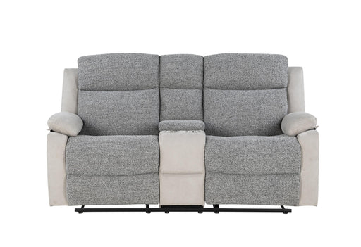 U6027 GREY/LT GREY CONSOLE RECLINING LOVESEAT - Golden Home Furniture (Columbus, OH) - Multi Location