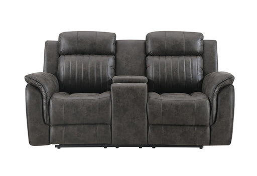 U8517 GREY CONSOLE RECLINING LOVESEAT - Golden Home Furniture (Columbus, OH) - Multi Location