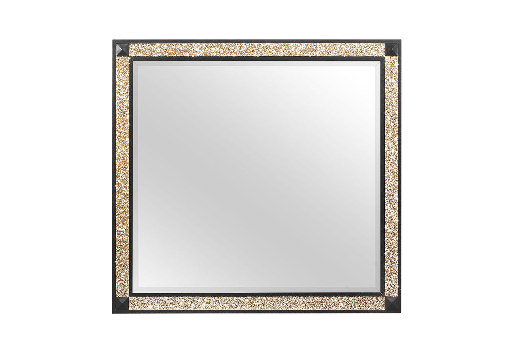 BLAKE BLACK/GOLD MIRROR - Golden Home Furniture (Columbus, OH) - Multi Location