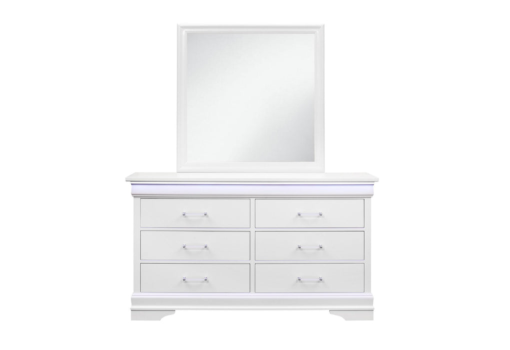 CHARLIE WHITE MIRROR - Golden Home Furniture (Columbus, OH) - Multi Location