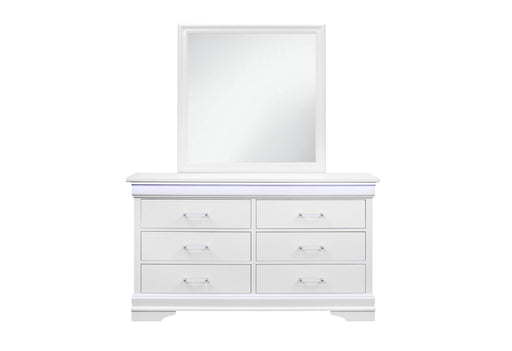 CHARLIE WHITE MIRROR - Golden Home Furniture (Columbus, OH) - Multi Location