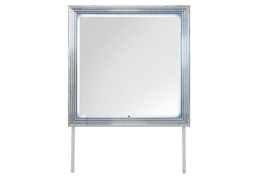 YLIME SMOOTH SILVER MIRROR WITH LED - Golden Home Furniture (Columbus, OH) - Multi Location