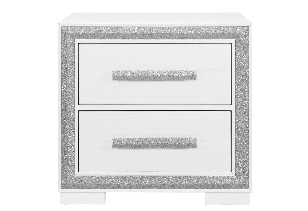 ANDROS SILVER NIGHTSTAND - Golden Home Furniture (Columbus, OH) - Multi Location
