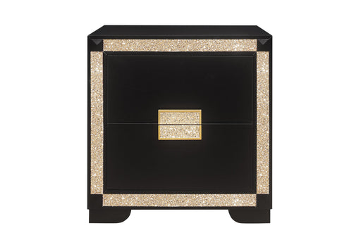 BLAKE BLACK/GOLD NIGHTSTAND - Golden Home Furniture (Columbus, OH) - Multi Location