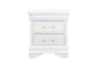 CHARLIE WHITE NIGHTSTAND WITH LED - Golden Home Furniture (Columbus, OH) - Multi Location