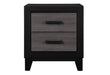 LISBON GREY AND BLACK NIGHTSTAND - Golden Home Furniture (Columbus, OH) - Multi Location