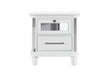 MARCO METALLIC WHITE NIGHTSTAND - Golden Home Furniture (Columbus, OH) - Multi Location