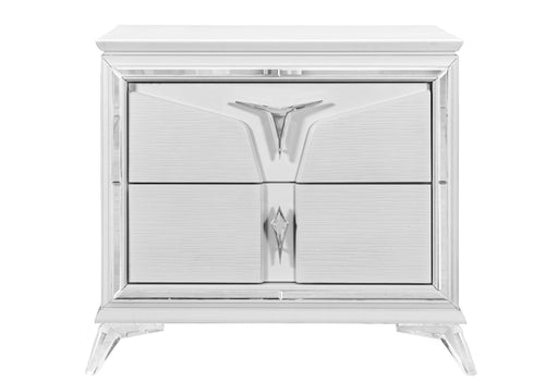 ROMO WHITE NIGHTSTAND - Golden Home Furniture (Columbus, OH) - Multi Location