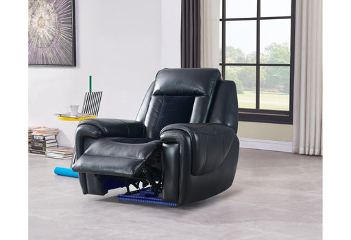 U0700 BLANCHE BLACK/VELVET POWER RECLINER WITH LED - Golden Home Furniture (Columbus, OH) - Multi Location