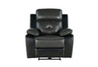 U5050 BLANCHE CHARCOAL/BLACK POWER RECLINER - Golden Home Furniture (Columbus, OH) - Multi Location