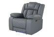 U7068 GREY 10 POWER RECLINER WITH LED - Golden Home Furniture (Columbus, OH) - Multi Location