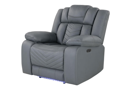 U7068 GREY 10 POWER RECLINER WITH LED - Golden Home Furniture (Columbus, OH) - Multi Location
