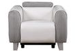 U8520 BLANCHE WHITE/GREY F06 POWER RECLINER - Golden Home Furniture (Columbus, OH) - Multi Location