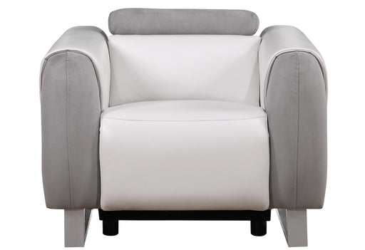 U8520 BLANCHE WHITE/GREY F06 POWER RECLINER - Golden Home Furniture (Columbus, OH) - Multi Location