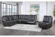 BUILD IT YOUR WAY U6066 BLANCHE CHARCOAL 4 SEATER (2 POWER) - Golden Home Furniture (Columbus, OH) - Multi Location