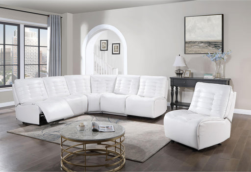 BUILD IT YOUR WAY U6066 BLANCHE WHITE 3 POWER SOFA - Golden Home Furniture (Columbus, OH) - Multi Location