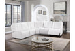 BUILD IT YOUR WAY U6066 BLANCHE WHITE 4 SEATER (2 POWER) - Golden Home Furniture (Columbus, OH) - Multi Location