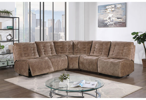 BUILD IT YOUR WAY U6066 DOMINO SMOKE 4 SEATER (2 POWER) - Golden Home Furniture (Columbus, OH) - Multi Location