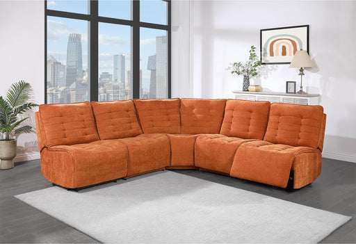 BUILD IT YOUR WAY U6066 RUST 4 SEATER (2 POWER) - Golden Home Furniture (Columbus, OH) - Multi Location