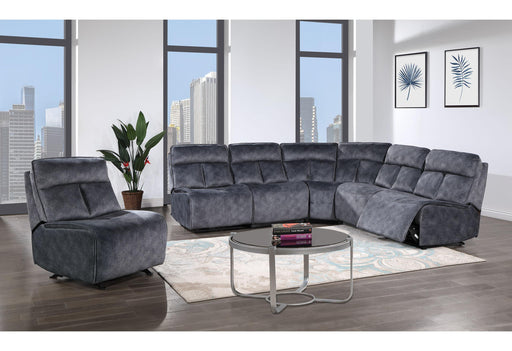 BUILD IT YOUR WAY U8088 DOMINO GRANITE 3 POWER SECTIONAL - Golden Home Furniture (Columbus, OH) - Multi Location