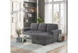 U2660 GREY L SECTIONAL WITHOUT PULLOUT - Golden Home Furniture (Columbus, OH) - Multi Location