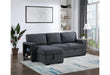 U0202 DARK GREY REVERSIBLE PULL OUT SOFA BED - Golden Home Furniture (Columbus, OH) - Multi Location