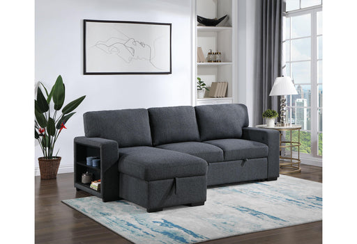 U0202 DARK GREY REVERSIBLE PULL OUT SOFA BED - Golden Home Furniture (Columbus, OH) - Multi Location