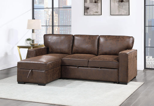 U0203 COFFEE REVERSIBLE PULL OUT SOFA BED - Golden Home Furniture (Columbus, OH) - Multi Location