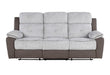 U5050 LIGHT GREY/DARK GREY 30 RECLINING SOFA - Golden Home Furniture (Columbus, OH) - Multi Location