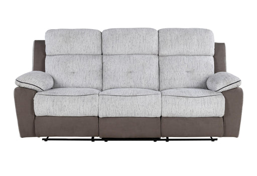 U5050 LIGHT GREY/DARK GREY 30 RECLINING SOFA - Golden Home Furniture (Columbus, OH) - Multi Location