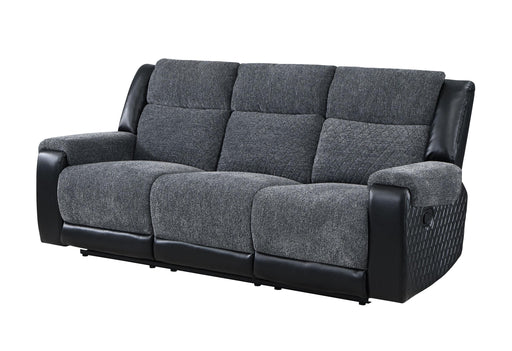 U5914 GREY/BLACK RECLINING SOFA - Golden Home Furniture (Columbus, OH) - Multi Location