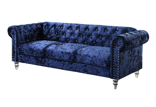 U9550 BLUE VELVET SOFA - Golden Home Furniture (Columbus, OH) - Multi Location
