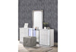 ASPEN WHITE VANITY WITH VANITY STOOL WITH LED - Golden Home Furniture (Columbus, OH) - Multi Location