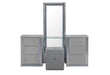 YLIME SMOOTH SILVER VANITY SET - Golden Home Furniture (Columbus, OH) - Multi Location