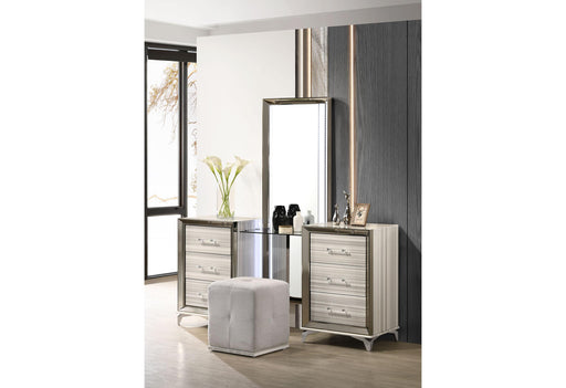 ZAMBRANO WHITE VANITY SET - Golden Home Furniture (Columbus, OH) - Multi Location