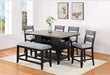Crown Mark Furniture Frey Counter Height Table in Dark Brown - Golden Home Furniture (Columbus, OH) - Multi Location