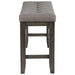 Crown Mark Bardstown Counter Height Bench in Gray - Golden Home Furniture (Columbus, OH) - Multi Location