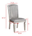 Crown Mark Klina Glam Dining Side Chair in Light Gray (Set of 2) - Golden Home Furniture (Columbus, OH) - Multi Location