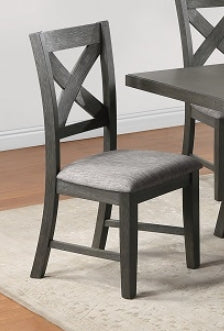 Crown Mark Furniture Rufus Side Chair in Dark Gray (Set of 2) - Golden Home Furniture (Columbus, OH) - Multi Location
